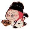 Pop Mart The Monsters Labubu Let's Have Fun Together Badge 'ring Toss' In Black