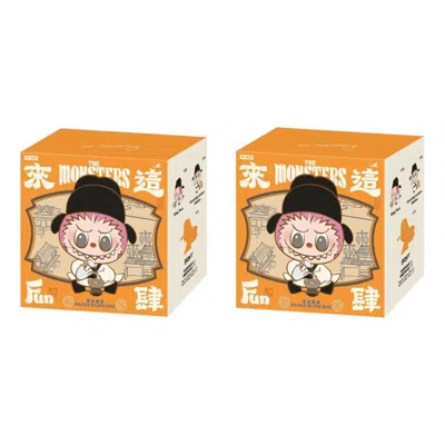 Pop Mart The Monsters Labubu Let's Have Fun Together Badge Sealed Case (2 Blind Boxes) In Multi