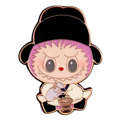 Pop Mart The Monsters Labubu Let's Have Fun Together Badge 'whisking Tea' In Multi