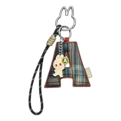 Pop Mart The Monsters Labubu Pin For Love Letter Pendant 'a' In Brown