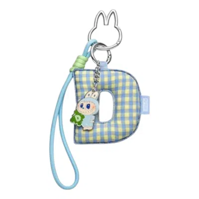 Pop Mart The Monsters Labubu Pin For Love Letter Pendant 'd' In Blue