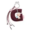 Pop Mart The Monsters Labubu Pin For Love Letter Pendant 'g' In Burgundy