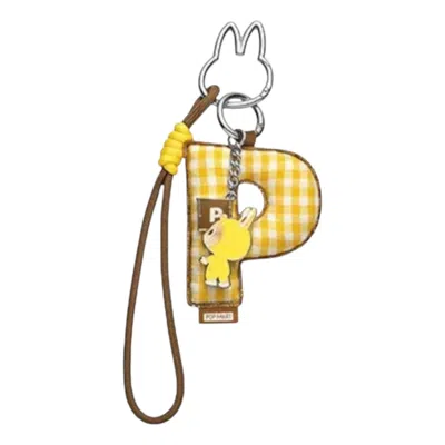 Pop Mart The Monsters Labubu Pin For Love Letter Pendant 'p' In Multi