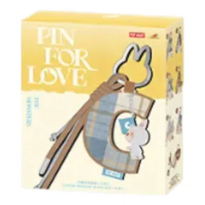 Pop Mart The Monsters Labubu Pin For Love Letter Pendant Sealed Case (a-m) (1 Blind Box) In Brown