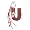 Pop Mart The Monsters Labubu Pin For Love Letter Pendant 'u' In Silver