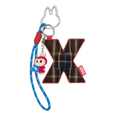 Pop Mart The Monsters Labubu Pin For Love Letter Pendant 'x' In Brown