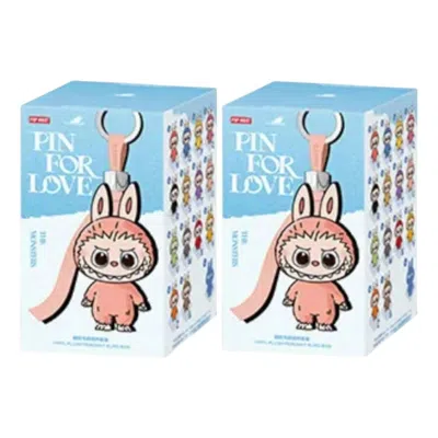 Pop Mart The Monsters Labubu Pin For Love Plush Pendant Blind Box (n-z) (2 Blind Boxes) In Multi