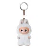 Pop Mart The Monsters Labubu Pin For Love Plush Pendant 'h' In White