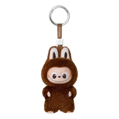Pop Mart The Monsters Labubu Pin For Love Plush Pendant 'l' In Brown