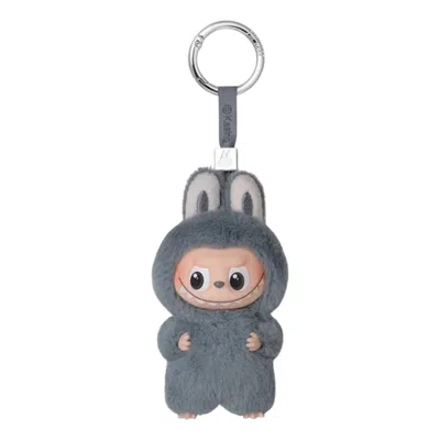 Pop Mart The Monsters Labubu Pin For Love Plush Pendant 'w' In Gray