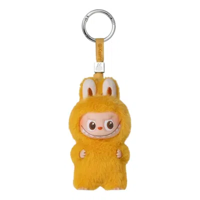 Pop Mart The Monsters Labubu Pin For Love Plush Pendant 'y' In Orange
