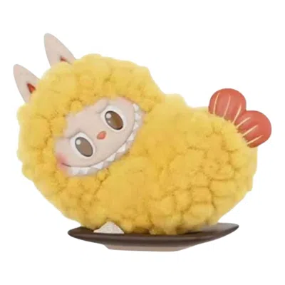 Pop Mart The Monsters Labubu Wacky Mart Figure 'fried Shrimp' In Yellow