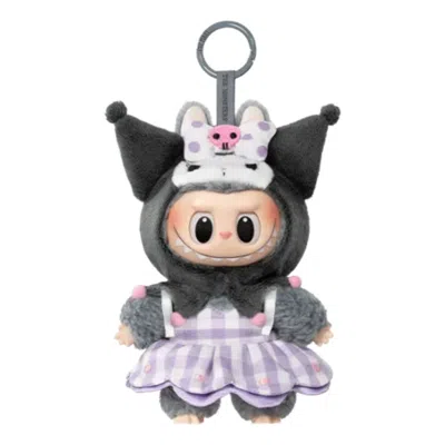 Pop Mart The Monsters X Hello Kitty And Friends Series Vinyl Plush Pendant 'kuromi' In Purple