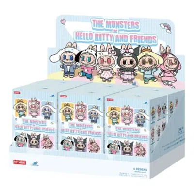 Pop Mart The Monsters X Hello Kitty And Friends Series Vinyl Plush Pendant Sealed Case (6 Blind Boxe In Pink