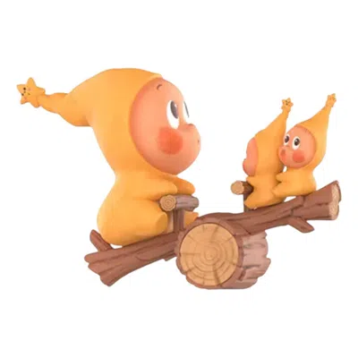Pop Mart Twinkle Twinkle Be A Little Star Firgures 'teeter-totter' In Brown