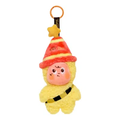 Pop Mart Kids'  Twinkle Twinkle Be A Little Star Plush Pendant 'bad Temper' In Yellow