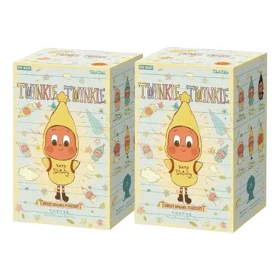 Pop Mart Twinkle Twinkle Sweet Dreams Forecast Plush Pendant Sealed Case (2 Blind Boxes) In Gold