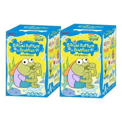 Pop Mart X Bikini Bottom Buddies Plush Sealed Case (2 Blind Boxes) In Blue