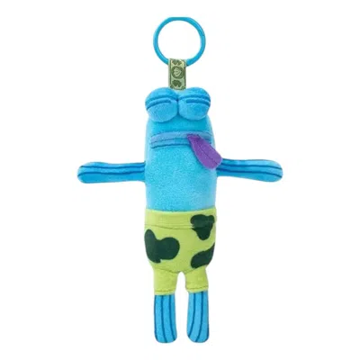 Pop Mart X Bikini Bottom Buddies Plush 'whimsical Flat Fish' In Blue