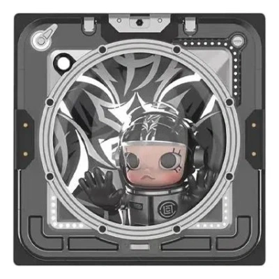 Pop Mart X Clot Mega Space Molly Black Alienegra Single Stereoscopic Picture In Brown