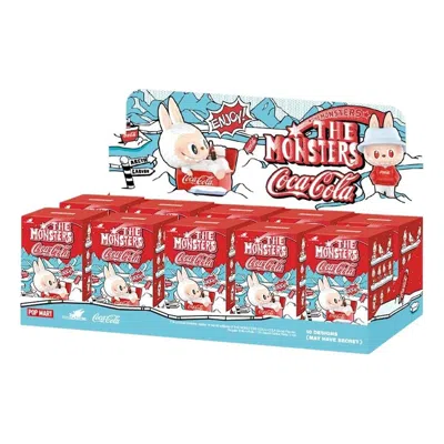 Pop Mart X Coca-cola The Monsters Labubu Figure Sealed Case (10 Blind Boxes) In Brown