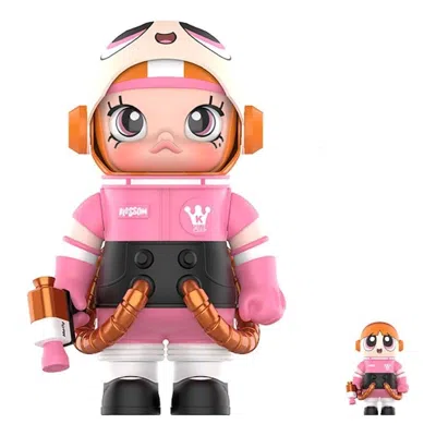 Pop Mart Babies'  X Powerpuff Girls Mega Space Molly Blossom 100% & 400% Set In Pink