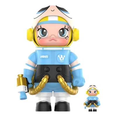 Pop Mart X Powerpuff Girls Mega Space Molly Bubbles 100% & 400% Set In Blue