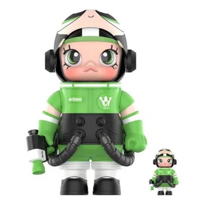 Pop Mart Kids'  X Powerpuff Girls Mega Space Molly Buttercup 100% & 400% Set In Green