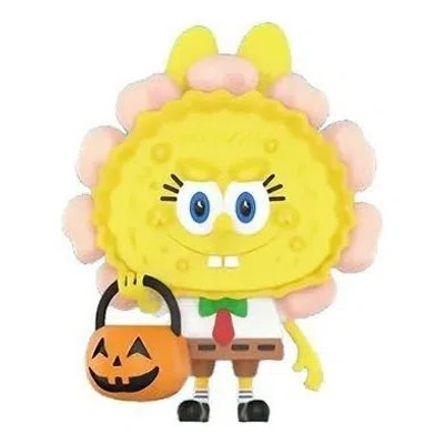 Pop Mart X Spongebob The Monsters Labubu 'jack O Lantern' In Yellow