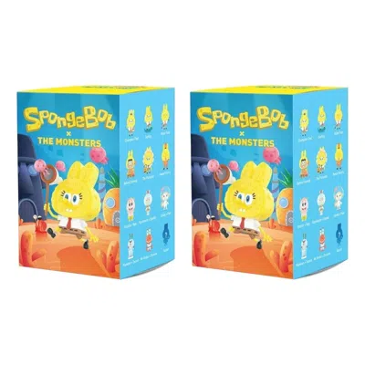 Pop Mart X Spongebob The Monsters Labubu Sealed Case (2 Blind Boxes) In Multi