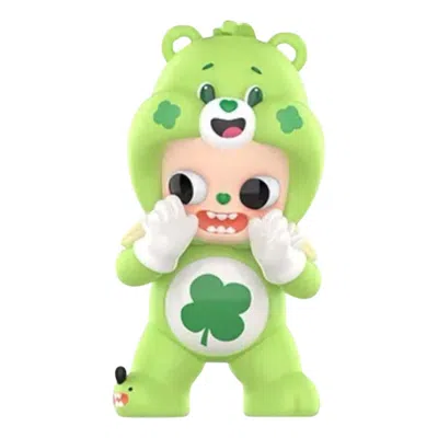 Pop Mart X Zsiga Care Bear Figures 'good Luck Bear' In Green