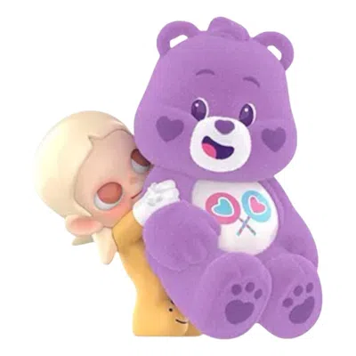 Pop Mart X Zsiga Care Bear Figures 'share Bear' In Brown