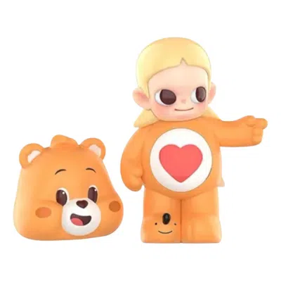 Pop Mart X Zsiga Care Bear Figures 'soft Tender Heart Bear' In Orange
