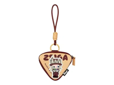 Pre-owned Pop Mart Zsiga Borderline Drifter Series The City Head Triangular Bag Charm In Multi