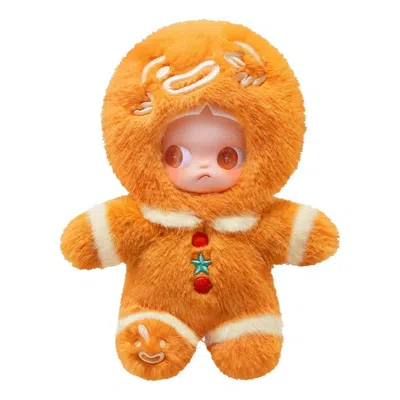 Pop Mart Zsiga Gingerbread Man 1/8 Action Figure In Orange