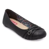 Pop Nelly Womens Closed Toe Ballet Flats In Black