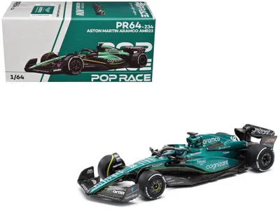 Pop Race Aston Martin Amr23 #18 Lance Stroll "formula One F1 World Championship" (2023) 1/64 Diecast Model Ca