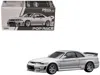 Pop Race Gtr Nismo 400r Rhd (right Hand Drive) White 1/64 Diecast Model Car By  In Silver