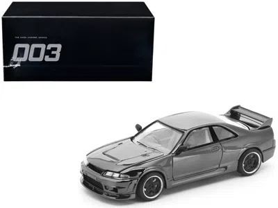 Pop Race Gtr R33 400r Rhd (right Hand Drive) Dark Chrome "the Dark Chrome Series" 1/64 Diecast Model Car By P