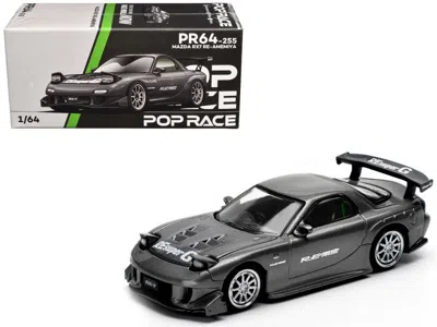 Pop Race Mazda Rx7 (fd) "re Amemiya" Widebody Rhd (right Hand Drive) Metal Gray Metallic With Carbon