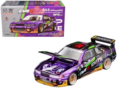 Pop Race Nissan S13 1087x Pandem Rhd (right Hand Drive) "eva Rt Test Type-01" Purple Metallic With
