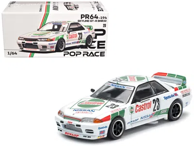Pop Race Nissan Skyline Gt-r (bnr32) Rhd (right Hand Drive) #23 Winner "macau Guia Race" (1990) 1/64 In Multi