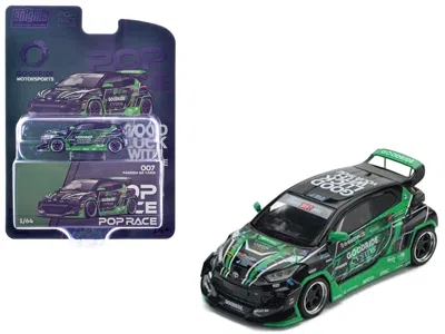 Pop Race Pandem Gr Yaris Rhd "goodride Motorsports" Green And Black With Graphics "enigma Exclusive Edition"  In Multi