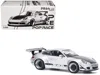 Pop Race Rwb 997 Silver Metallic With Black Stripes And Hood 1/64 Diecast Model Car By  In White