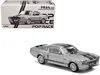 Pop Race Shelby Mustang Gt500 Gray Metallic With Black Stripes 1/64 Diecast Model Car By  In Gray