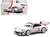 Pop Race Singer Dls Turbo White With Red Stripes 1/64 Diecast Model Car By