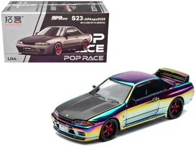 Pop Race Skyline Gt-r (bnr32) Rhd (right Hand Drive) Chameleon Chrome With Carbon Hood "apa Xpo 2025