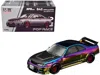 Pop Race Skyline Gt-r (r33) Rhd (right Hand Drive) Chameleon Chrome With Carbon Hood "apa Xpo 2025