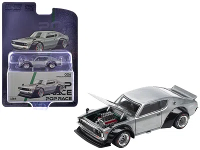 Pop Race Skyline Kpgc110 "kenmeri" Rhd (right Hand Drive) Raw Metal "enigma Exclusive Edition" 1/64 Diecast M