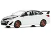 Pop Race Toyota Gr Vios White With Carbon Hood 1/64 Diecast Model Car By